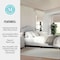 Martha Stewart Amelia Queen Upholstered Platform Bed w/Curved Headboard and Cushioned Siderails, Wood Slat, Gray TW-3WDB02B-Q-GY-MS - alternate 9